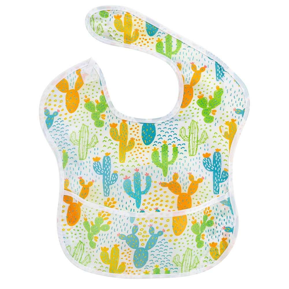 Waterproof Baby Bibs 100% Polyester TPU Coating Feeding Cloth Bibs Washable Jninth Baby Bibs With Food Catcher for Babies Towel